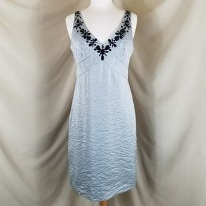 Nicole by Nicole Miller Silver Cocktail Dress